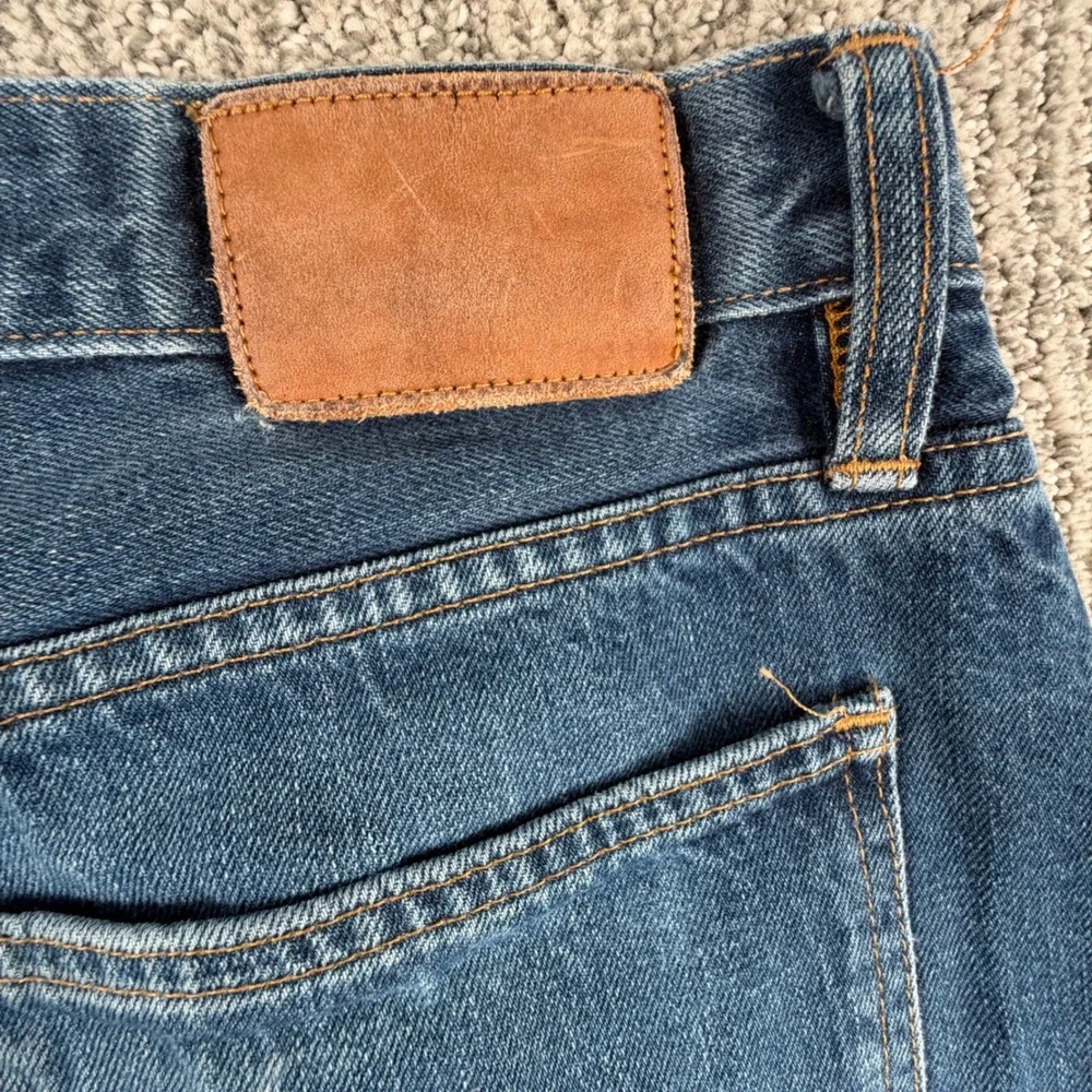 Taylor Stitch Jeans Mens 36 Blue Slim Fit Selvedge Denim Button Fly